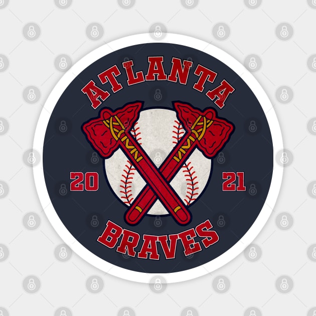 Atlanta Braves Magnet by Indiecate